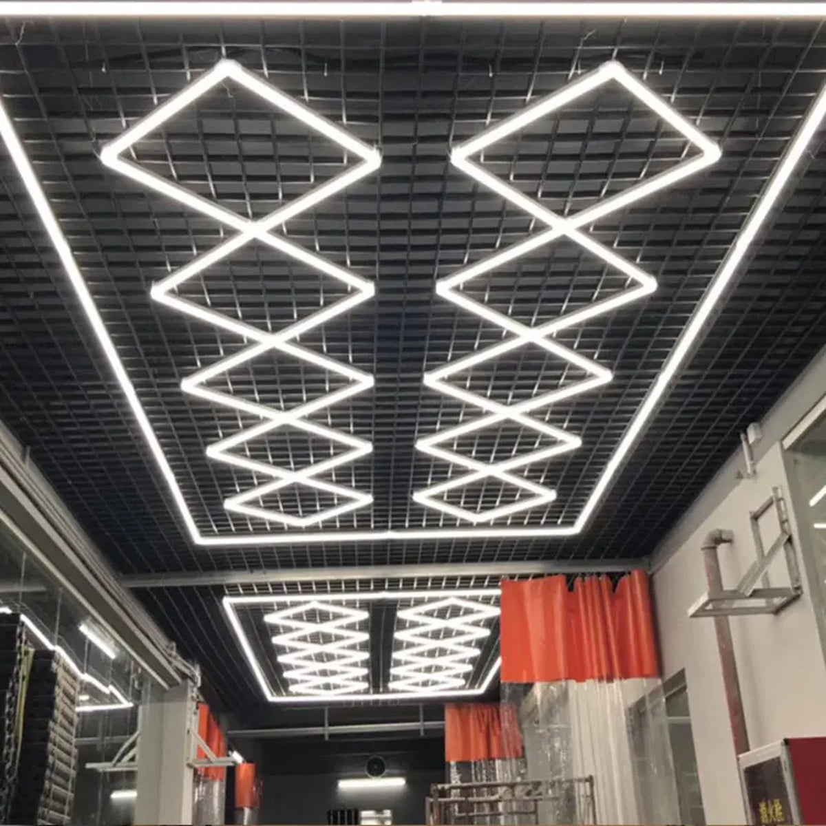 Hexagon garage verlichting