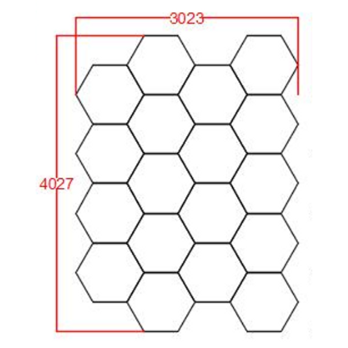 Hexagon op maat / Hexagon custom made