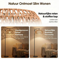 Rotan vloerlamp