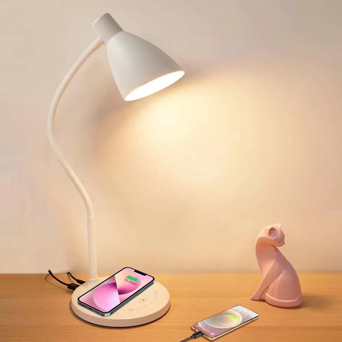 Bureaulamp met draadloos telefoon oplader Imported