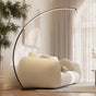 LED Booglamp  – Dimbare Vloerlamp met Afstandsbediening & Voetschakelaar
