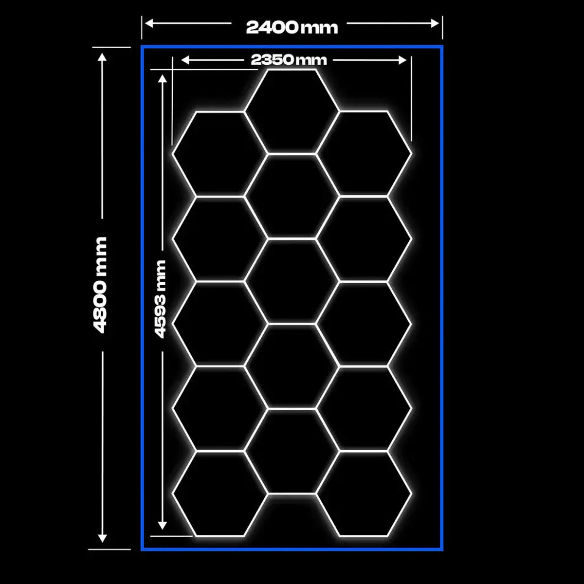 Hexagon garage verlichting