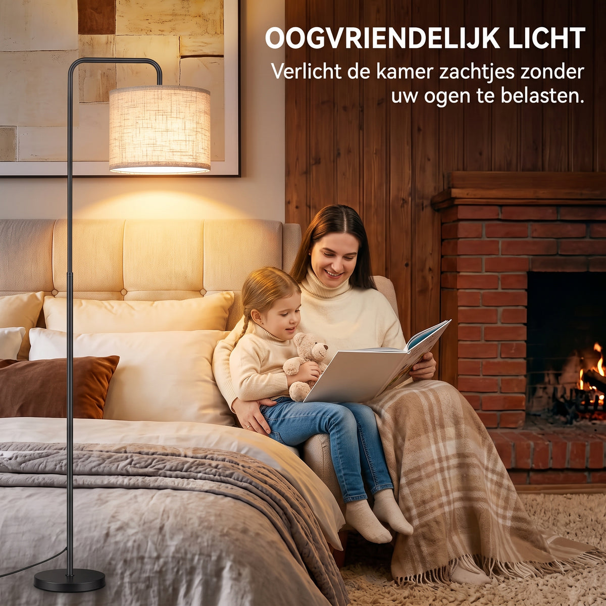 Vloerlamp met Verlengde Arm & Afstandsbediening
