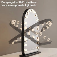 ollywood make-up spiegel met LED verlichting 50x70cm