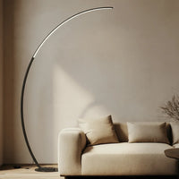 LED Booglamp  – Dimbare Vloerlamp met Afstandsbediening & Voetschakelaar