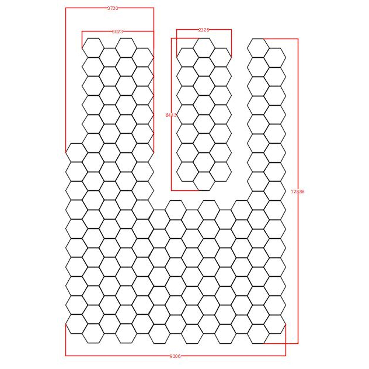 Hexagon op maat / Hexagon custom made