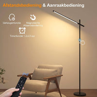Minimalistische LED Vloerlamp met Afstandsbediening – 1800 Lumen - Dimbaar