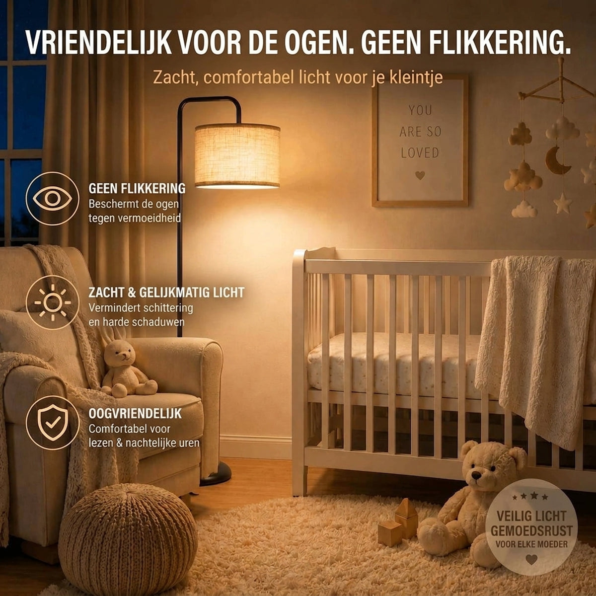 Vloerlamp met Verlengde Arm & Afstandsbediening