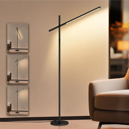 Minimalistische LED Vloerlamp met Afstandsbediening – 1800 Lumen - Dimbaar