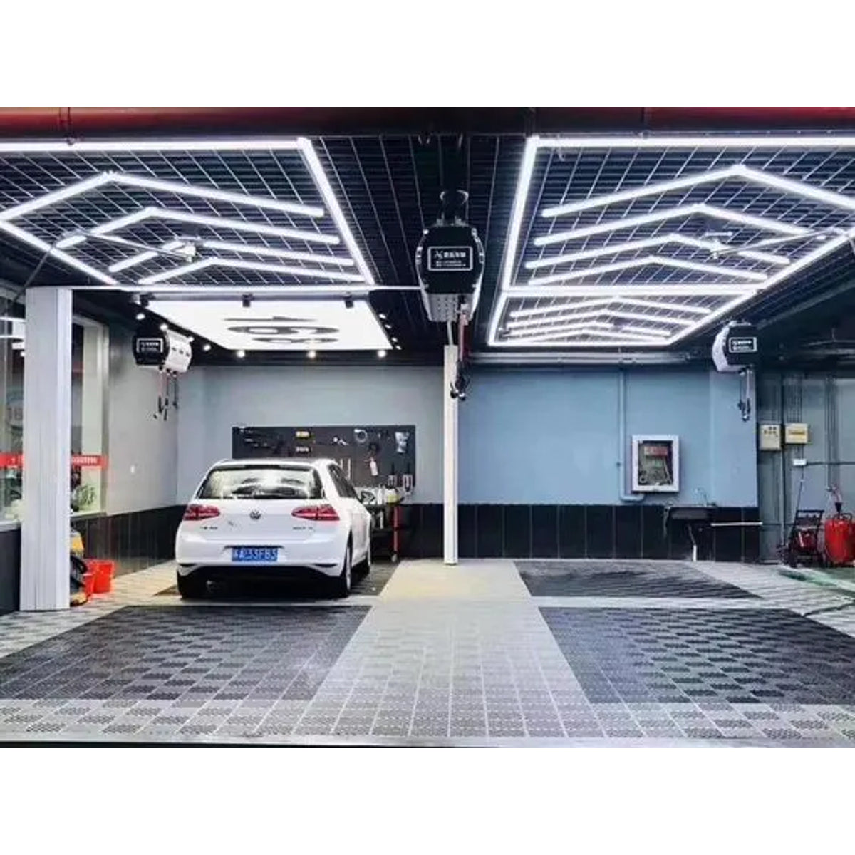 Hexagon garage verlichting
