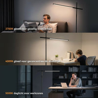 Minimalistische LED Vloerlamp met Afstandsbediening – 1800 Lumen - Dimbaar