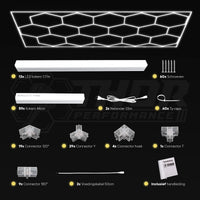 Hexagon plafond verlichting