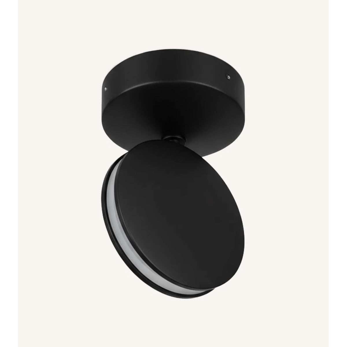 LED Plafondlamp Zwart - Roterend & Kantelbaar - Ronde Opbouwspot IP65