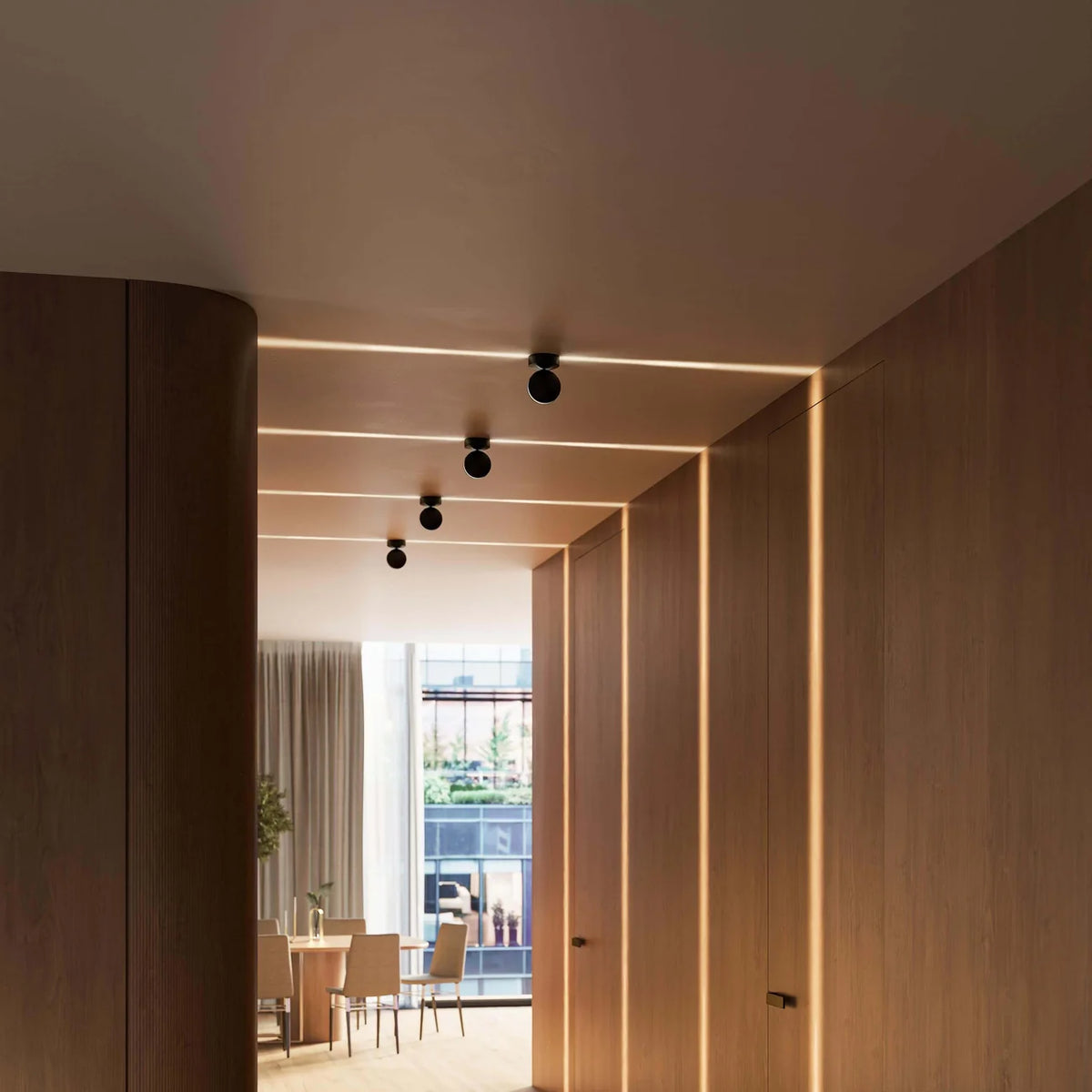 LED Plafondlamp Zwart - Roterend & Kantelbaar - Ronde Opbouwspot IP65