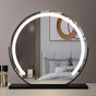 Ronde LED make up spiegel - Zwart