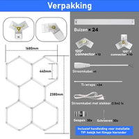 Hexagon led verlichting