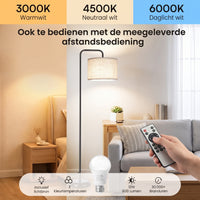 Vloerlamp met Verlengde Arm & Afstandsbediening