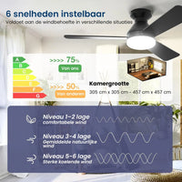 plafondventilator met lamp
