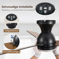 plafondventilator met lamp