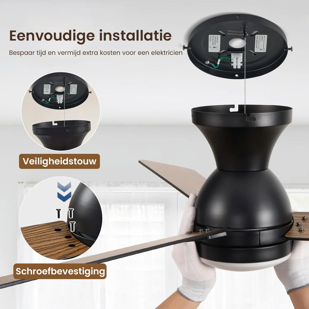 plafondventilator met lamp