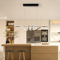 Moderne LED Hanglamp Eettafel Zwart - Dimbaar met Afstandsbediening