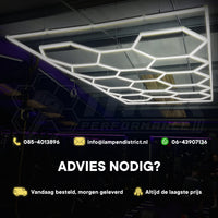Hexagon plafond verlichting