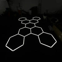 Hexagon plafond verlichting