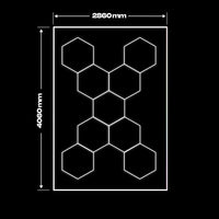 Hexagon plafond verlichting