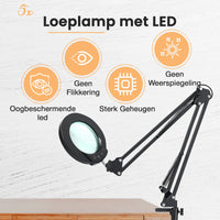Loeplamp met led verlichting