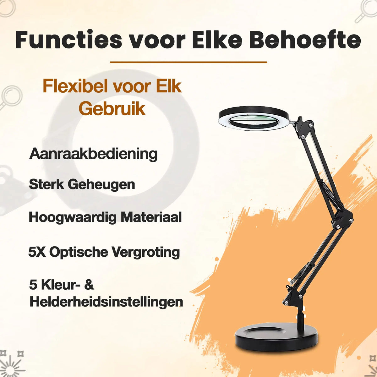 Loeplamp met led verlichting