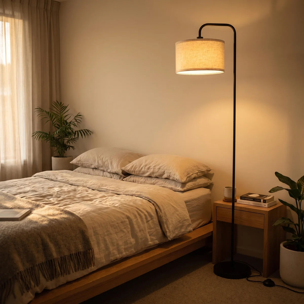 Vloerlamp met Verlengde Arm & Afstandsbediening