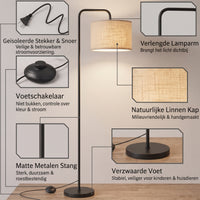 Vloerlamp met Verlengde Arm & Afstandsbediening