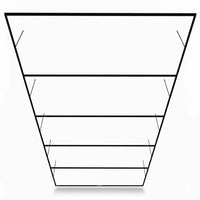 Aluminium montageframe voor LED hexagon garage verlichting