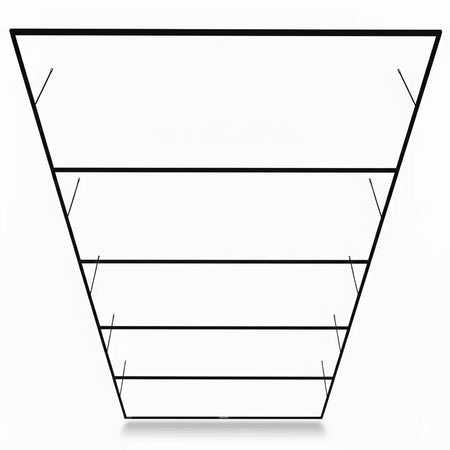 Aluminium montageframe voor LED hexagon garage verlichting
