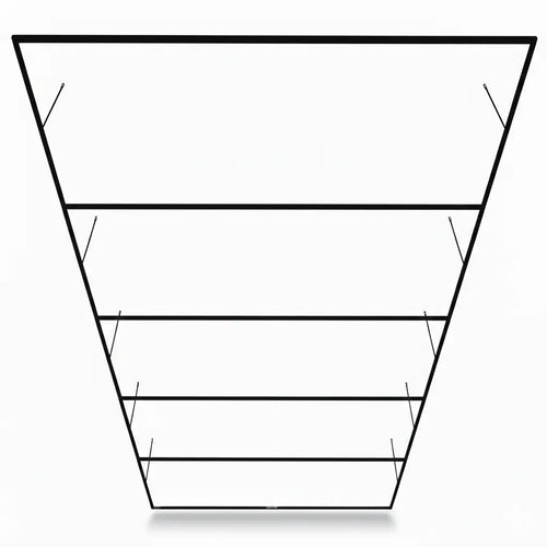 Aluminium montageframe voor LED hexagon garage verlichting
