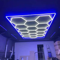 hexagon met blauwframe