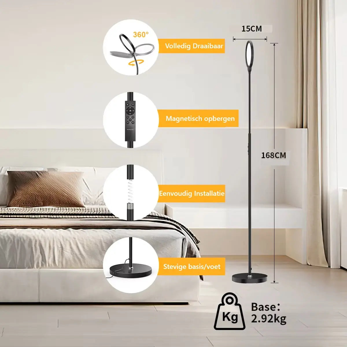 dimbare vloerlamp