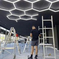 Hexagon plafond verlichting