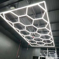 Hexagon plafond verlichting