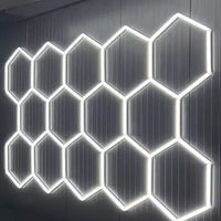 Hexagon plafond verlichting