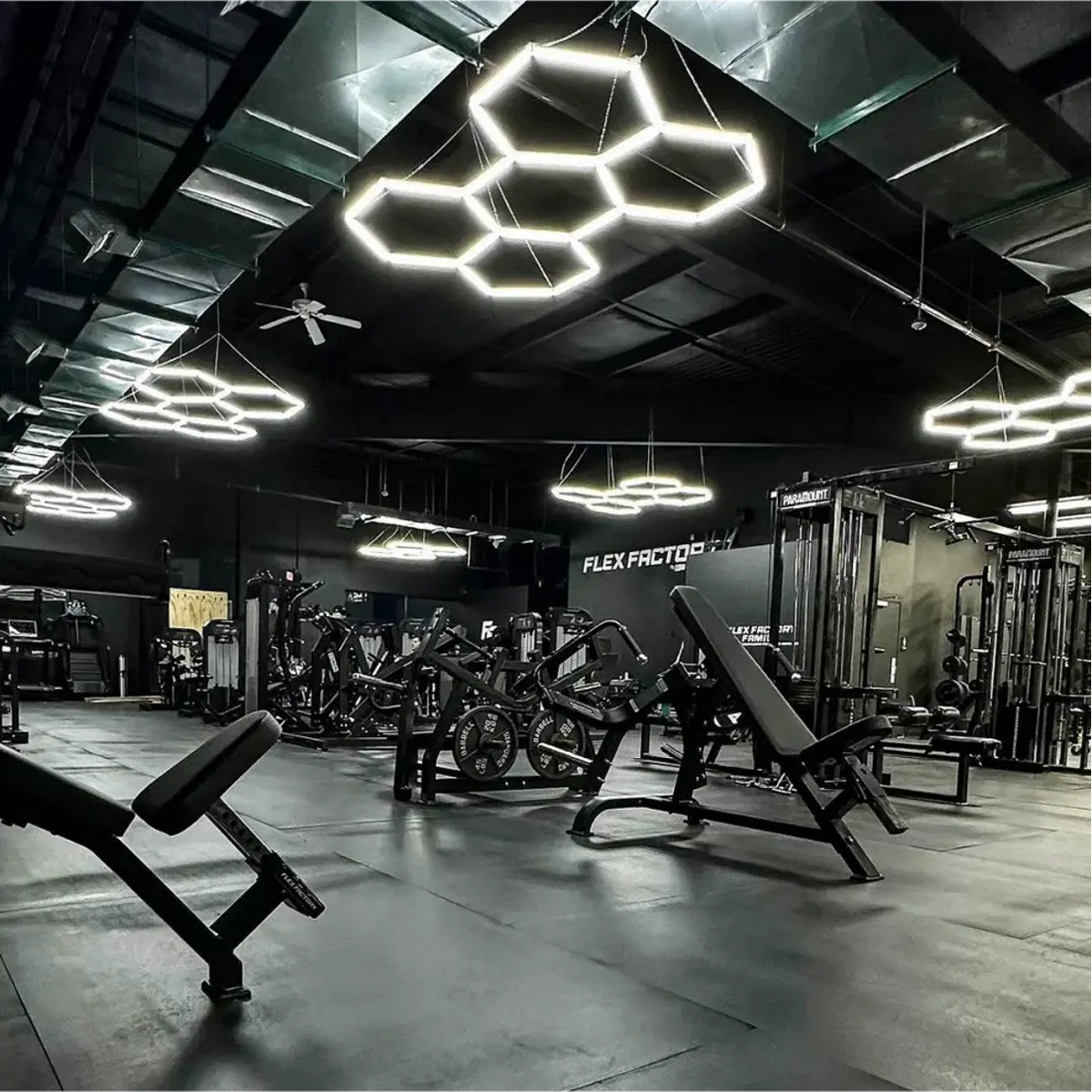 Hexagon garage verlichting