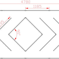 Hexagon led verlichting - Arrow design Imported