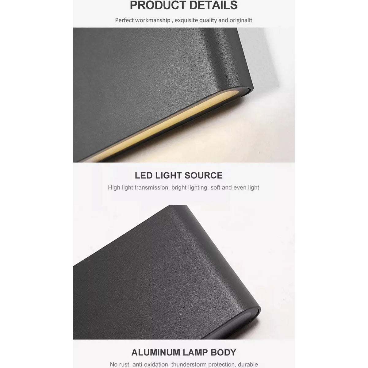 Wandlamp buiten up & down light