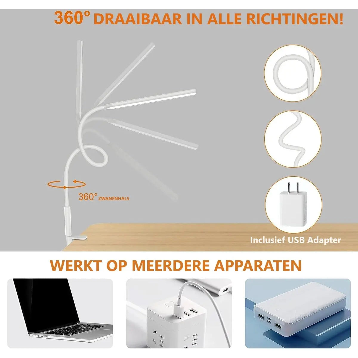 Flexibele bureaulamp led