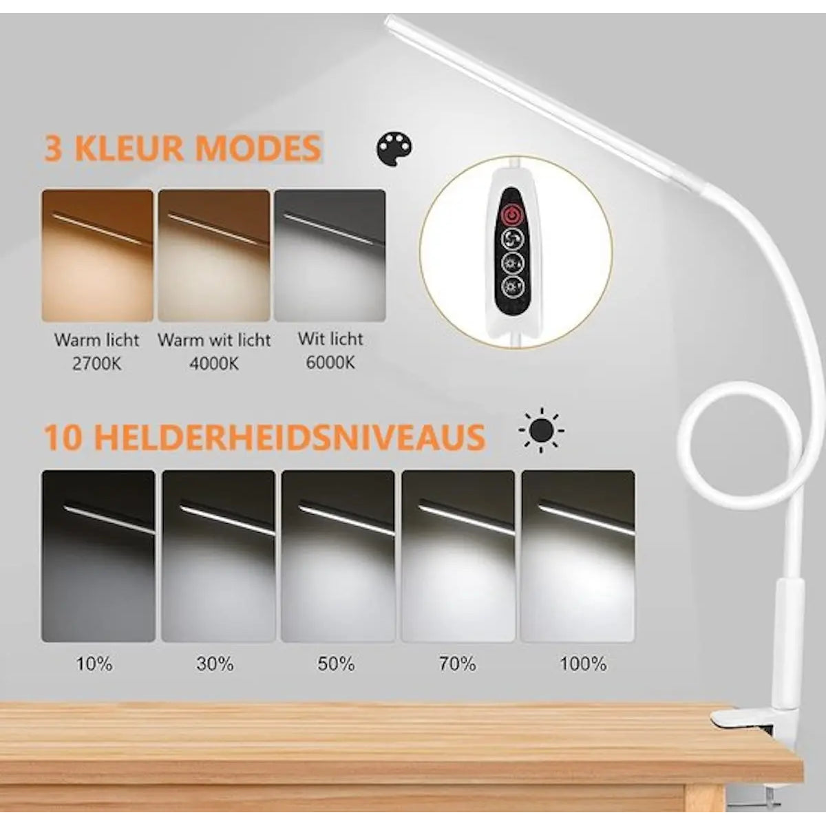 Flexibele bureaulamp led
