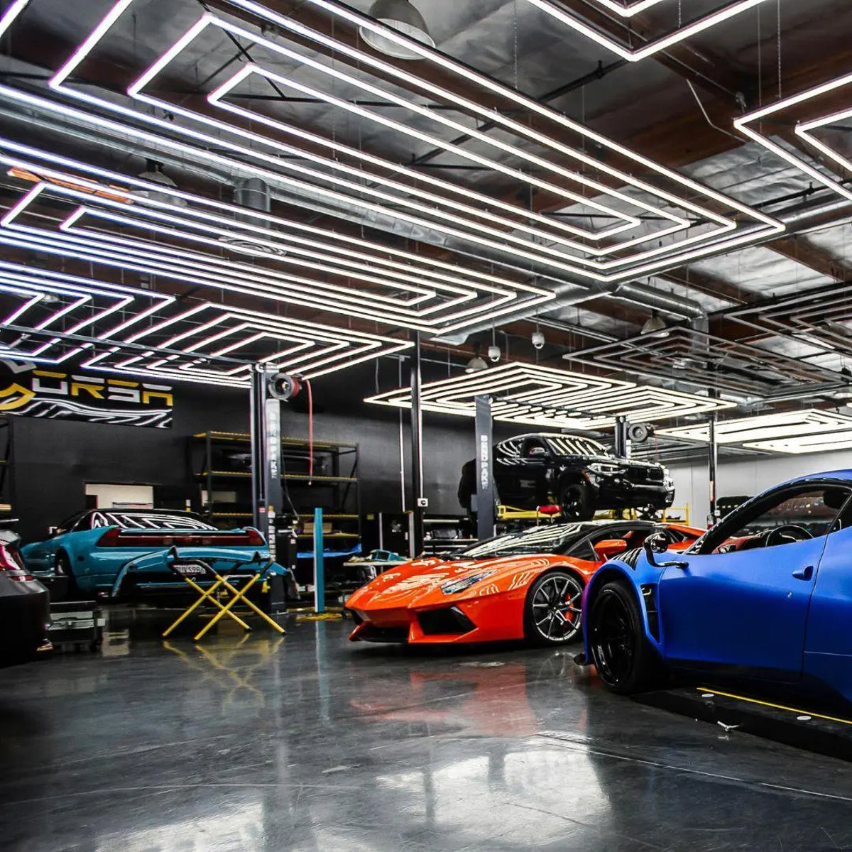 LED hexagon garage verlichting