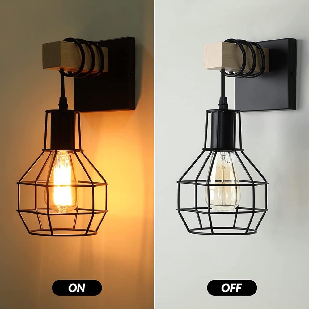 Industriële wandlamp