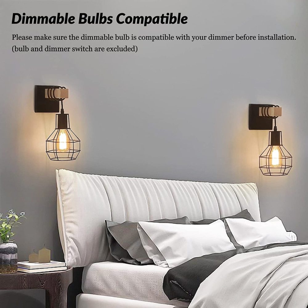 Industriële wandlamp