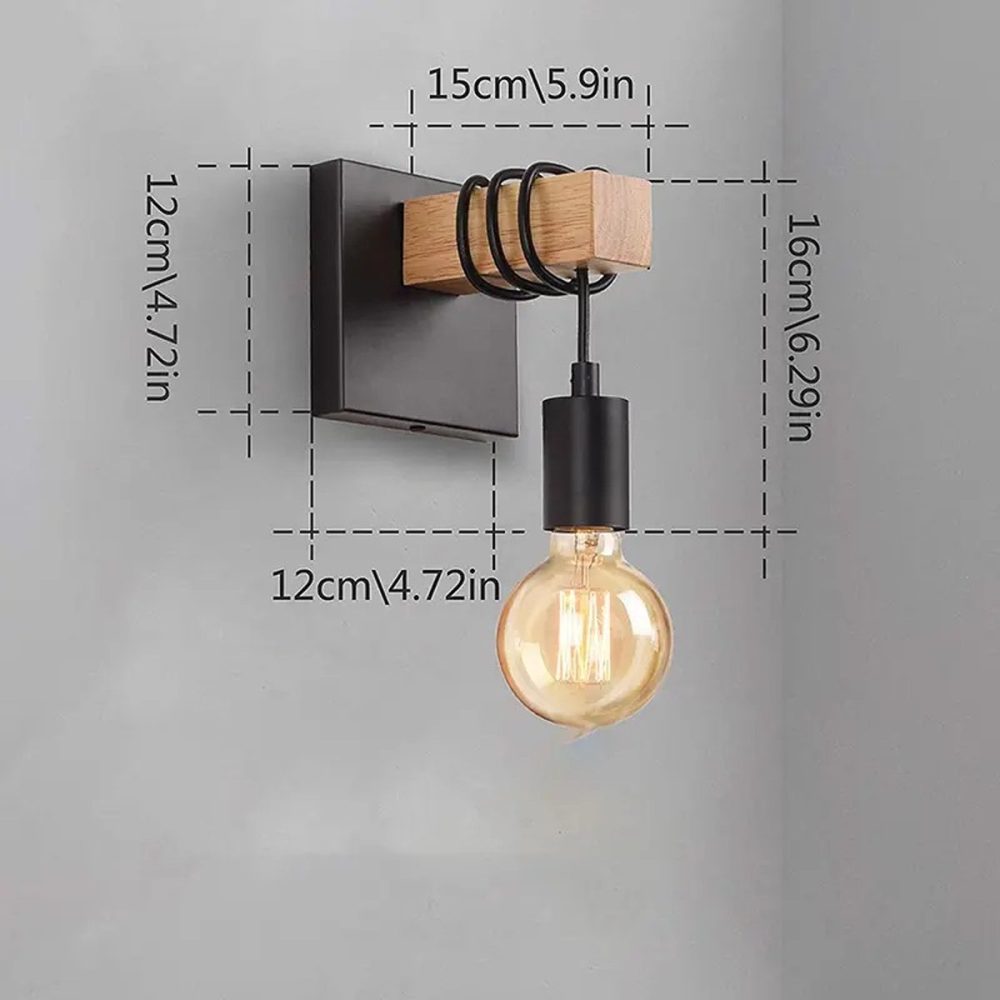 Industriële wandlamp landelijk