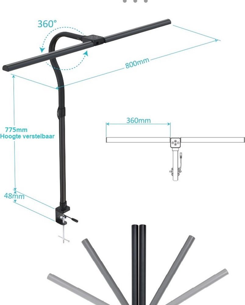 Bureaulamp led dimbaar